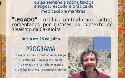 Estudos de Śivaísmo da Caxemira – FYG 2 – 2º SEM/2023